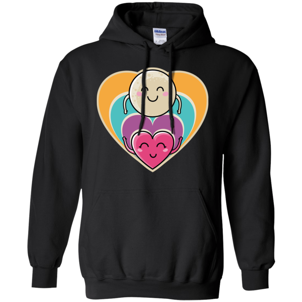 Sweatshirts Black / S Love to the Moon and Back Pullover Hoodie