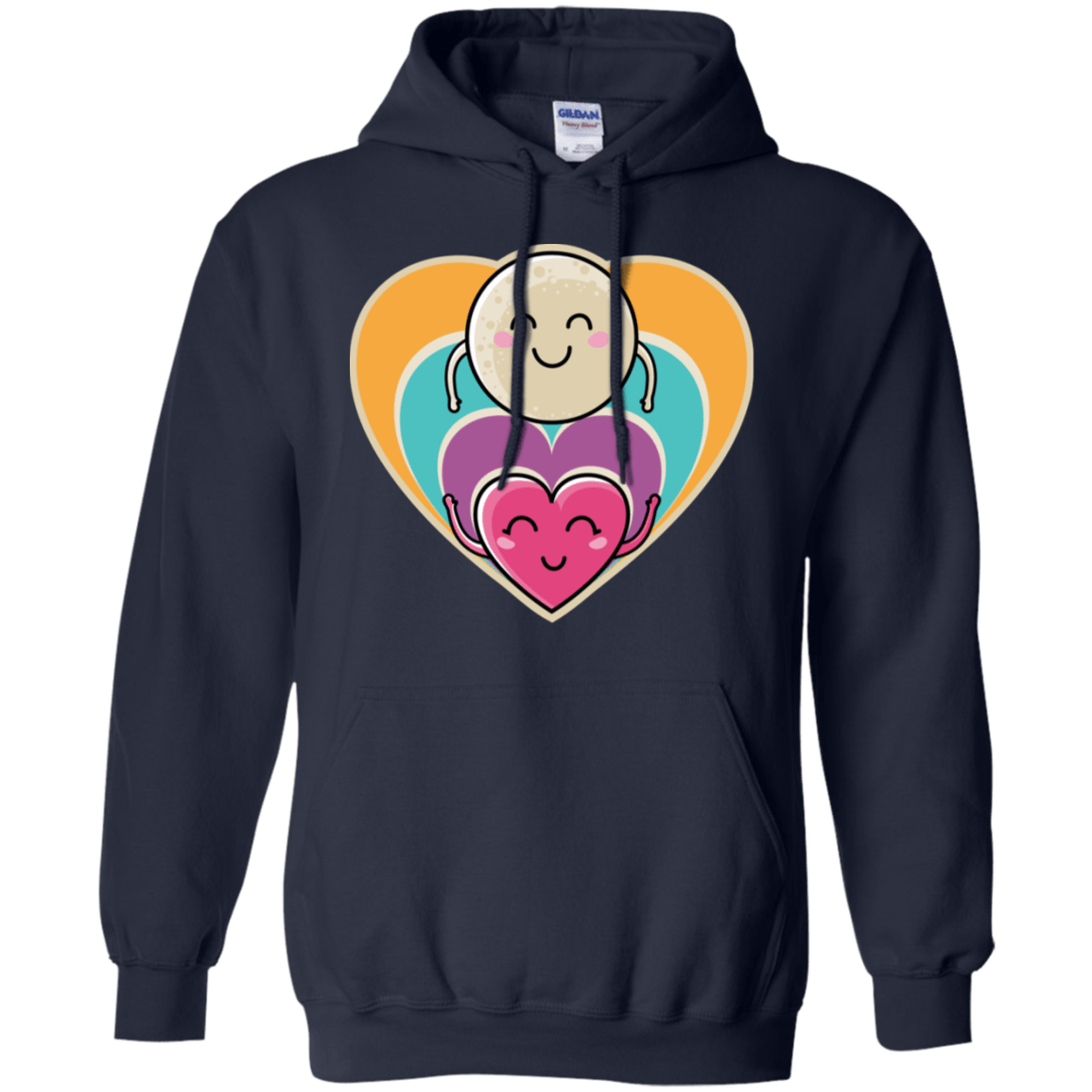 Sweatshirts Navy / S Love to the Moon and Back Pullover Hoodie