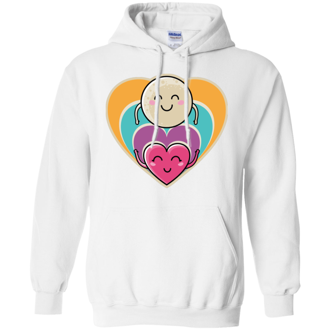 Sweatshirts White / S Love to the Moon and Back Pullover Hoodie