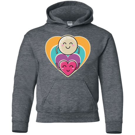 Sweatshirts Dark Heather / YS Love to the Moon and Back Youth Hoodie