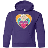 Sweatshirts Purple / YS Love to the Moon and Back Youth Hoodie