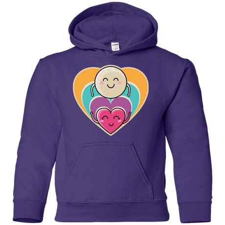 Sweatshirts Purple / YS Love to the Moon and Back Youth Hoodie