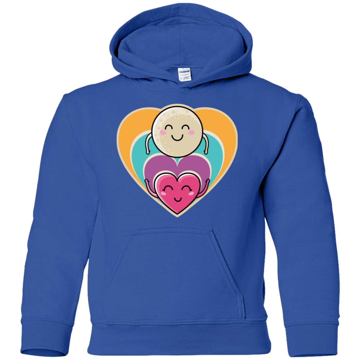 Sweatshirts Royal / YS Love to the Moon and Back Youth Hoodie