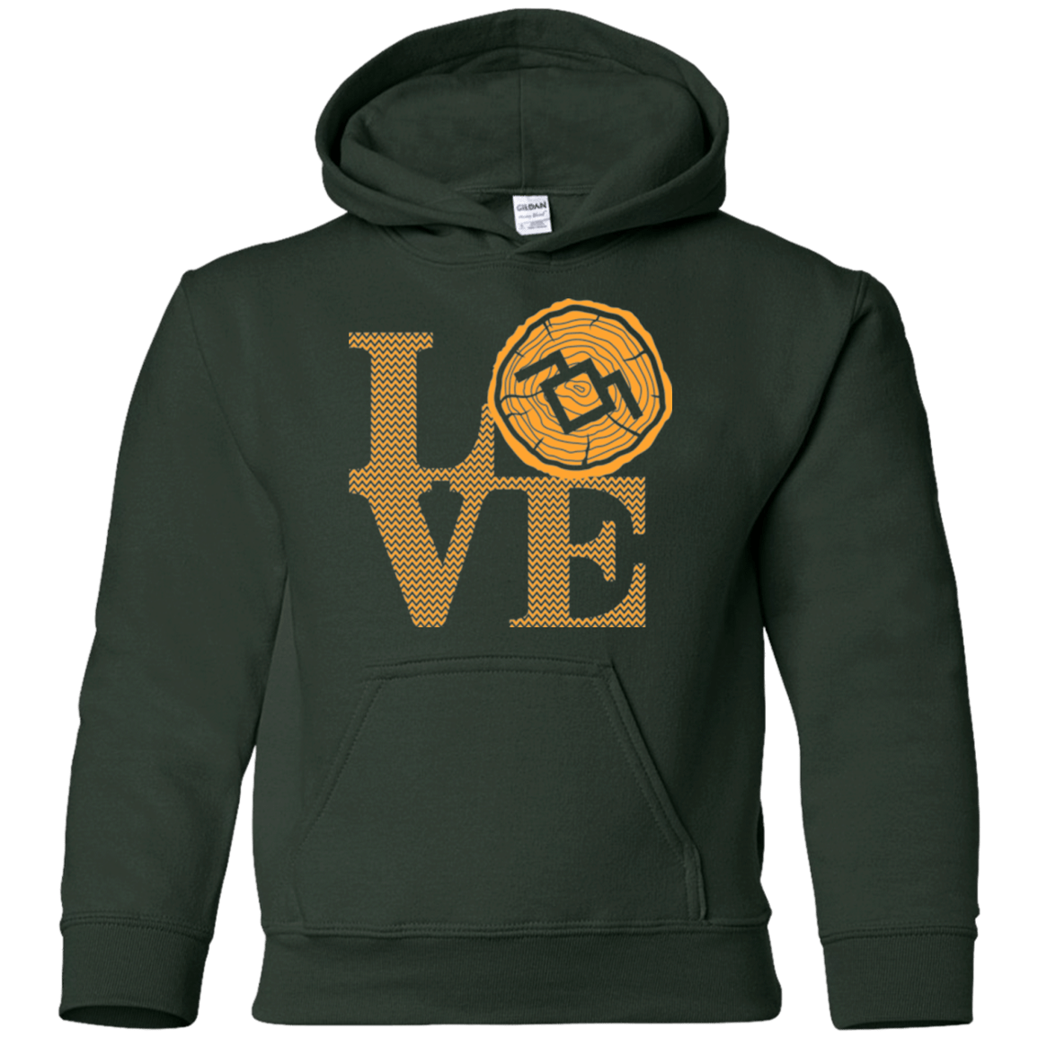 Sweatshirts Forest Green / YS LOVE TWIN PEAKS Youth Hoodie