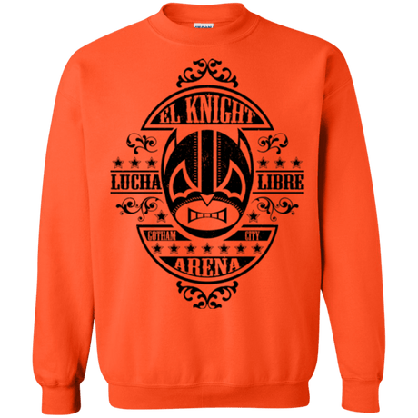 Sweatshirts Orange / Small Lucha Knight Crewneck Sweatshirt