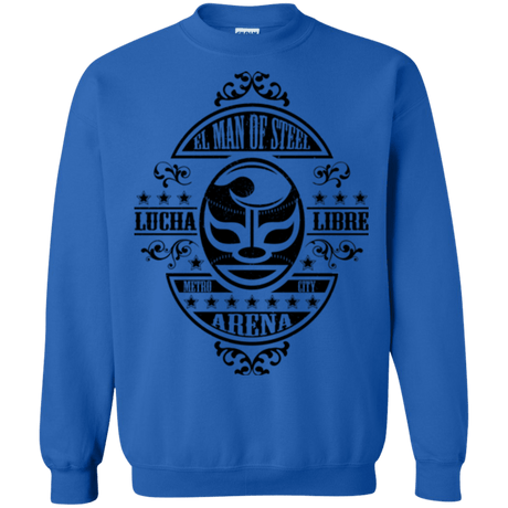 Sweatshirts Royal / Small luchamanofsteel Crewneck Sweatshirt