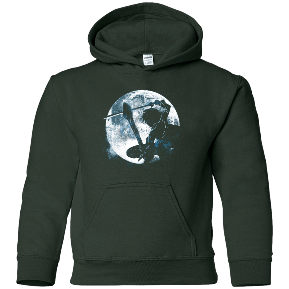 Sweatshirts Forest Green / YS Male Gamer Moon Youth Hoodie