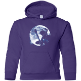 Sweatshirts Purple / YS Male Gamer Moon Youth Hoodie