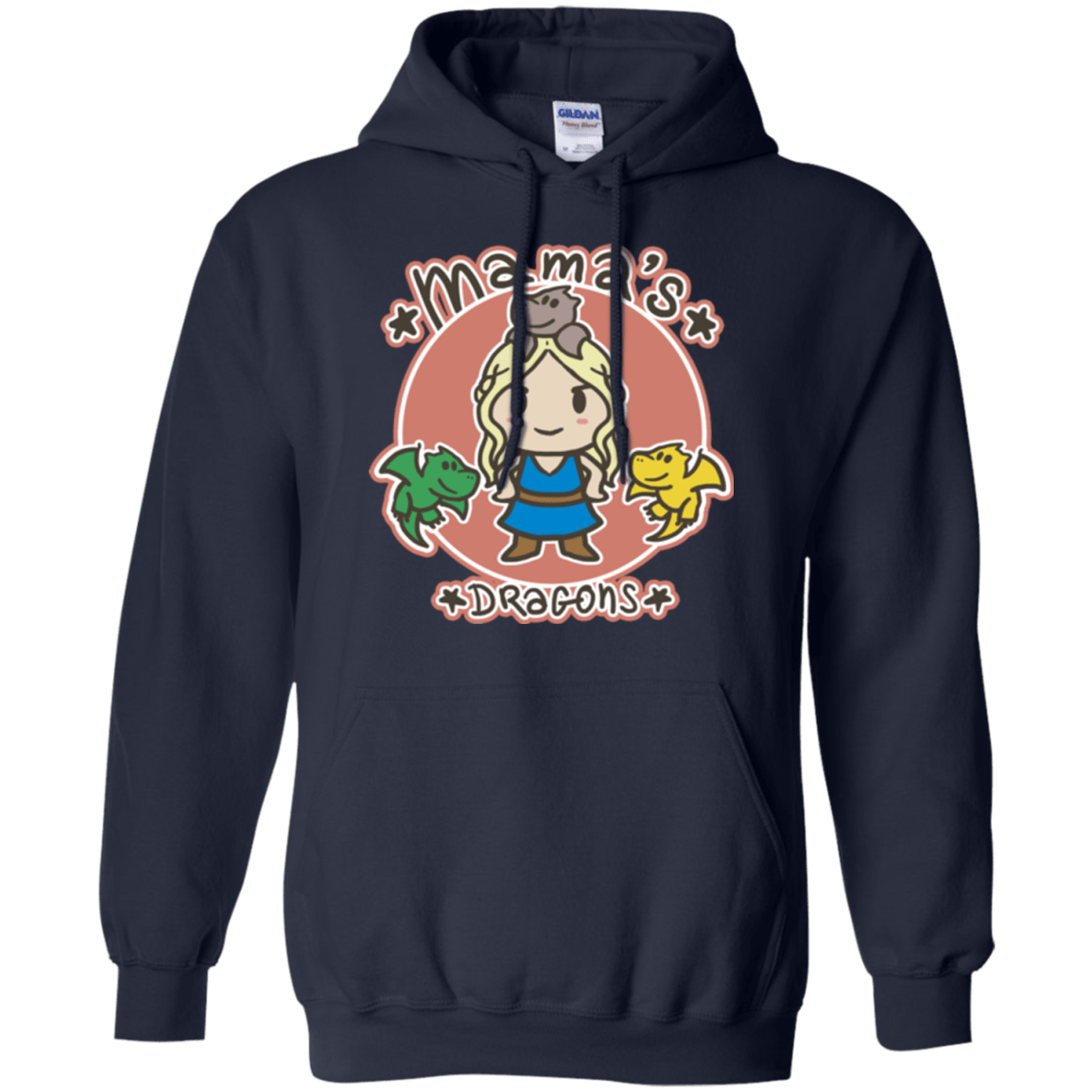 Sweatshirts Navy / Small Mamas Dragons Pullover Hoodie