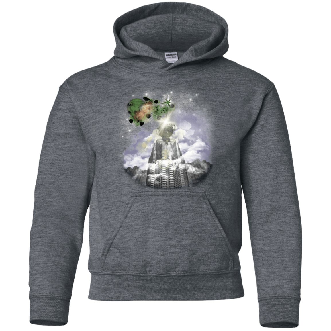 Sweatshirts Dark Heather / YS Man of Tomorrow Youth Hoodie