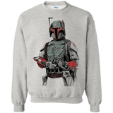 Sweatshirts Ash / Small Mandalorian Bounty Hunter Crewneck Sweatshirt