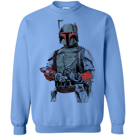 Sweatshirts Carolina Blue / Small Mandalorian Bounty Hunter Crewneck Sweatshirt