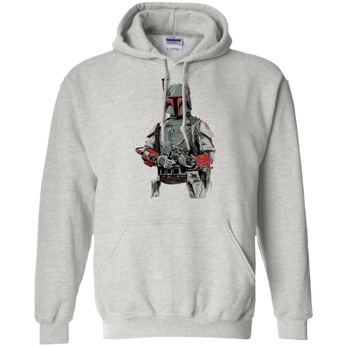 Sweatshirts Ash / Small Mandalorian Bounty Hunter Pullover Hoodie