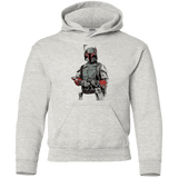 Sweatshirts Ash / YS Mandalorian Bounty Hunter Youth Hoodie