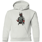 Sweatshirts White / YS Mandalorian Bounty Hunter Youth Hoodie