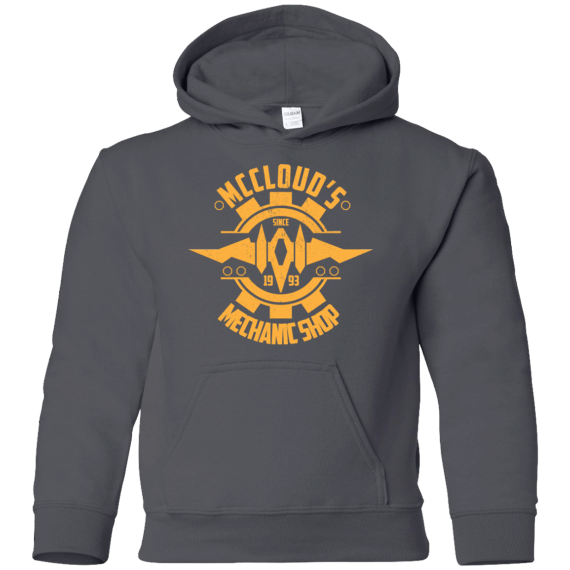 Sweatshirts Charcoal / YS McCloud Mechanic Shop Youth Hoodie