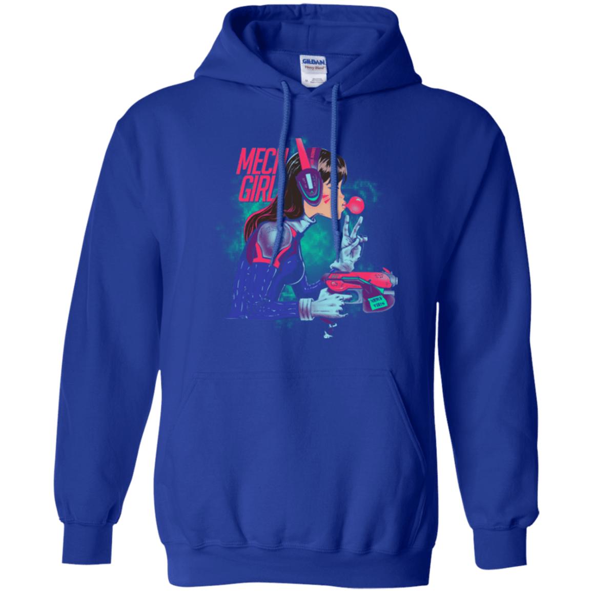 Sweatshirts Royal / Small Mech Girl Pullover Hoodie