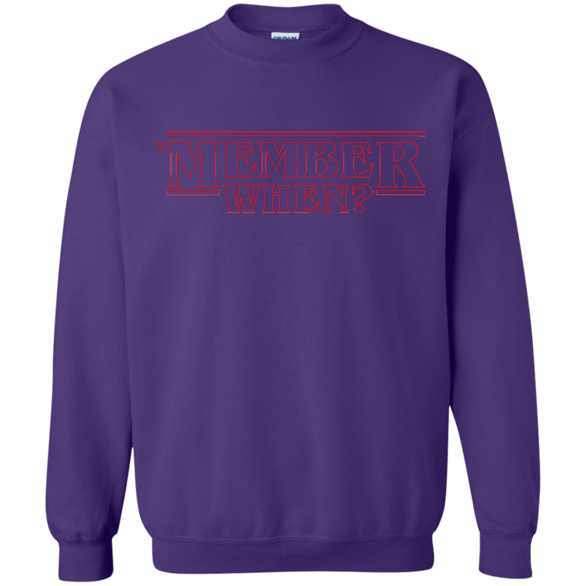 Sweatshirts Purple / Small Member When Crewneck Sweatshirt