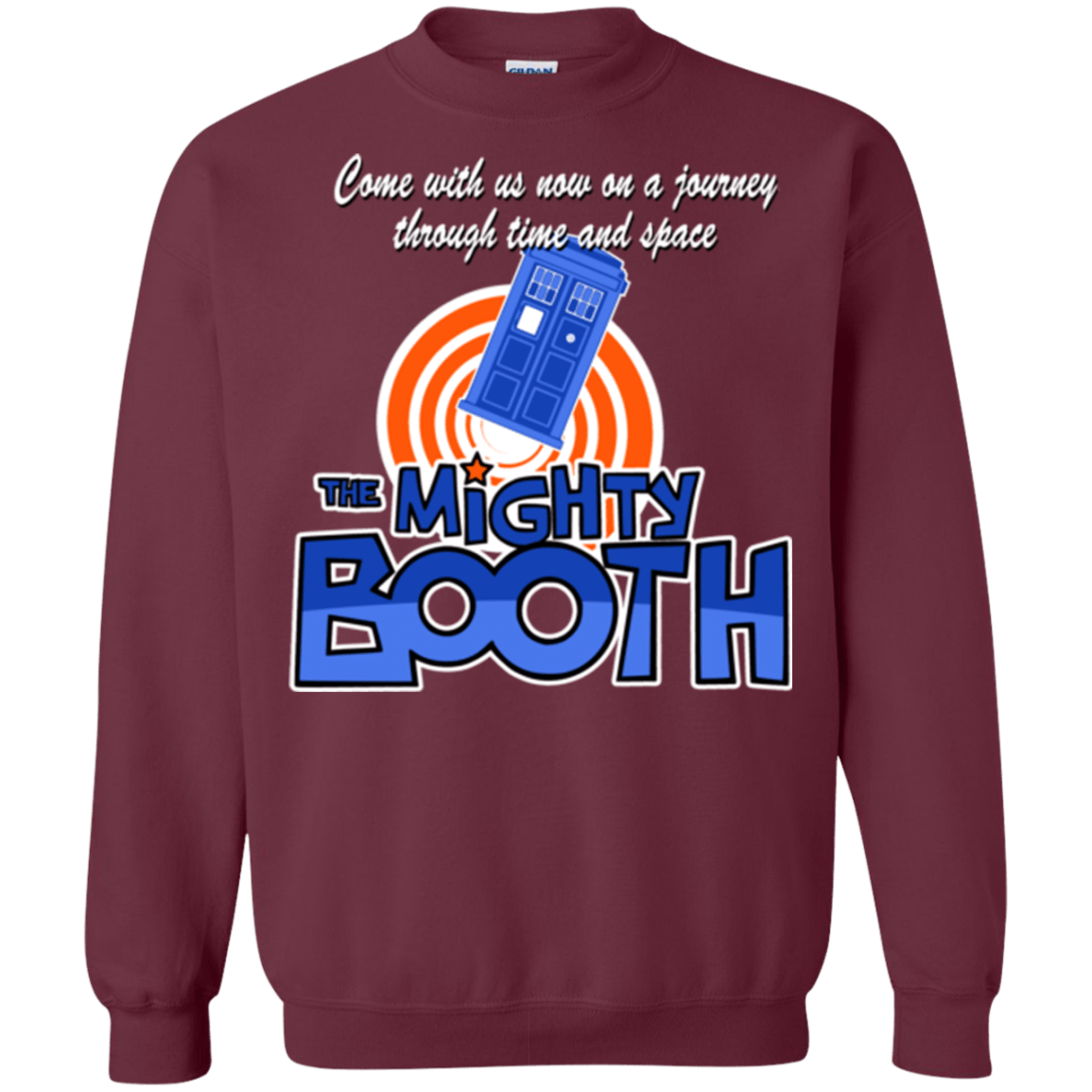 Sweatshirts Maroon / Small Mighty Booth Crewneck Sweatshirt