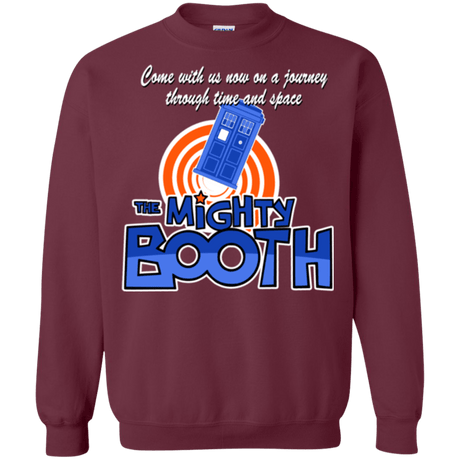 Sweatshirts Maroon / Small Mighty Booth Crewneck Sweatshirt