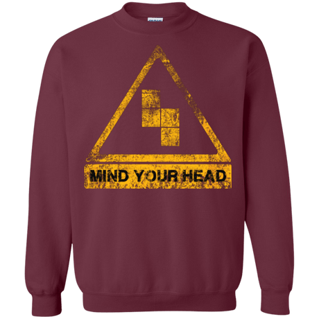 Sweatshirts Maroon / Small MIND YOUR HEAD Crewneck Sweatshirt