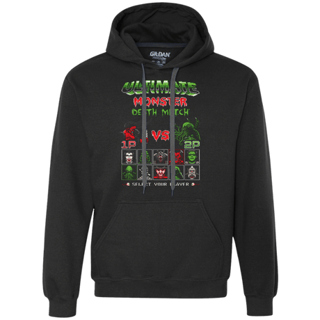 Sweatshirts Black / Small Monster Death Match Premium Fleece Hoodie