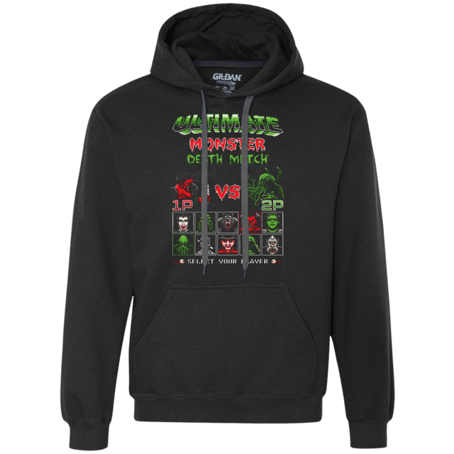 Sweatshirts Black / Small Monster Death Match Premium Fleece Hoodie
