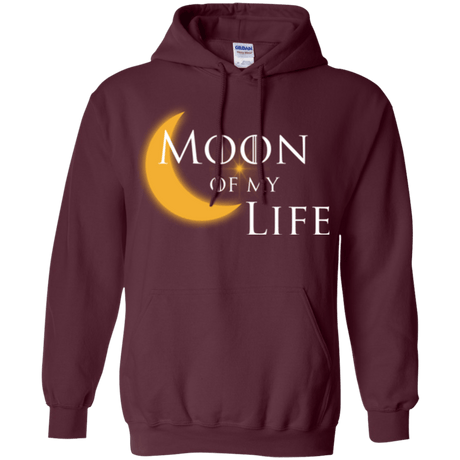 Sweatshirts Maroon / Small Moon of my Life Pullover Hoodie