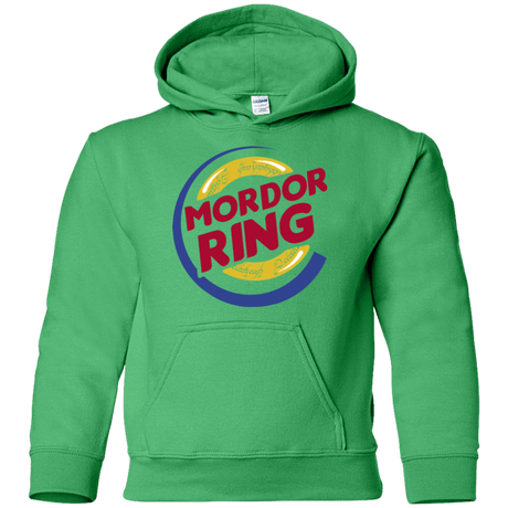 Sweatshirts Irish Green / YS Mordor Ring Youth Hoodie