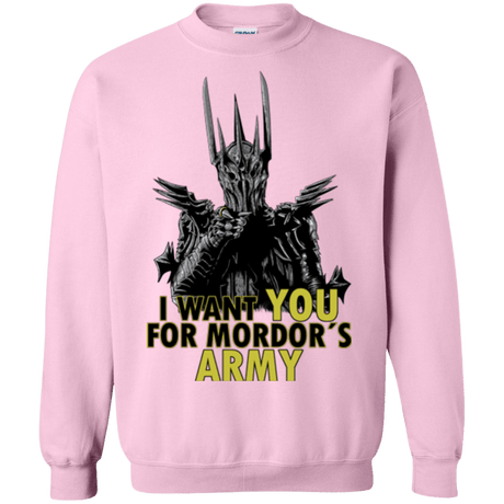 Sweatshirts Light Pink / Small Mordors army Crewneck Sweatshirt