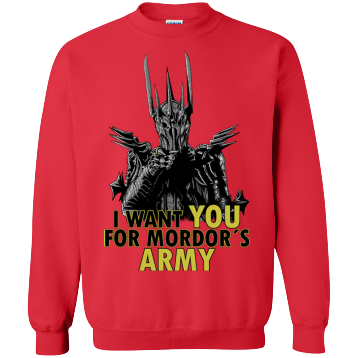 Sweatshirts Red / Small Mordors army Crewneck Sweatshirt