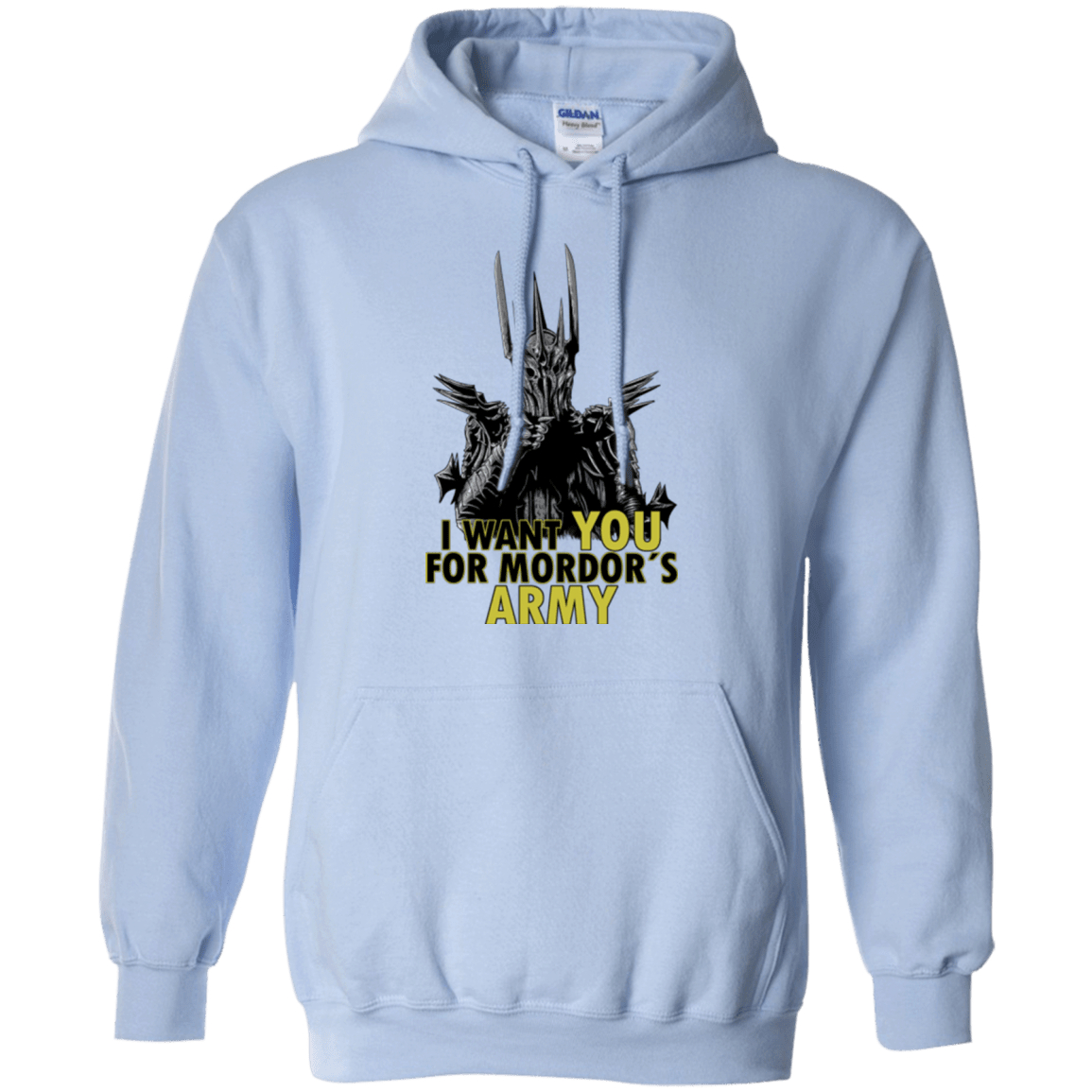 Sweatshirts Light Blue / Small Mordors army Pullover Hoodie