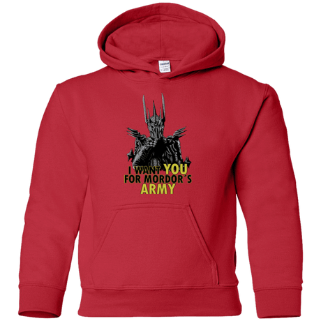 Sweatshirts Red / YS Mordors army Youth Hoodie