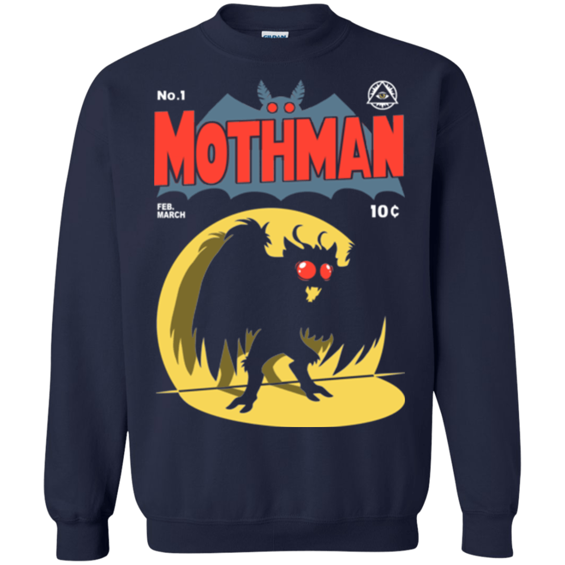 Sweatshirts Navy / Small Mothman Crewneck Sweatshirt