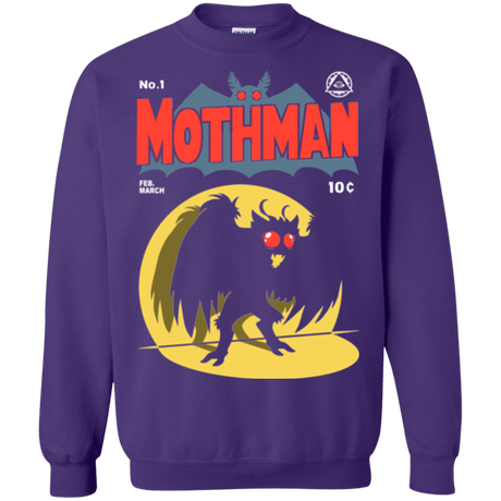 Sweatshirts Purple / Small Mothman Crewneck Sweatshirt