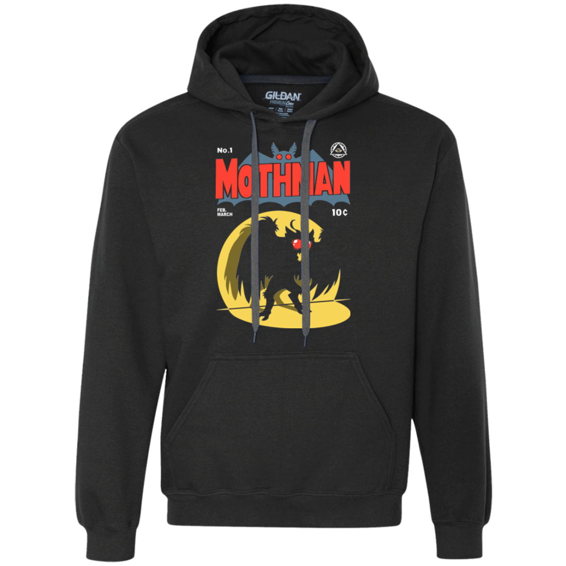 Sweatshirts Black / Small Mothman Premium Fleece Hoodie