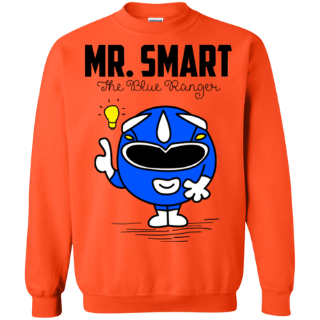 Sweatshirts Orange / Small Mr Smart Crewneck Sweatshirt