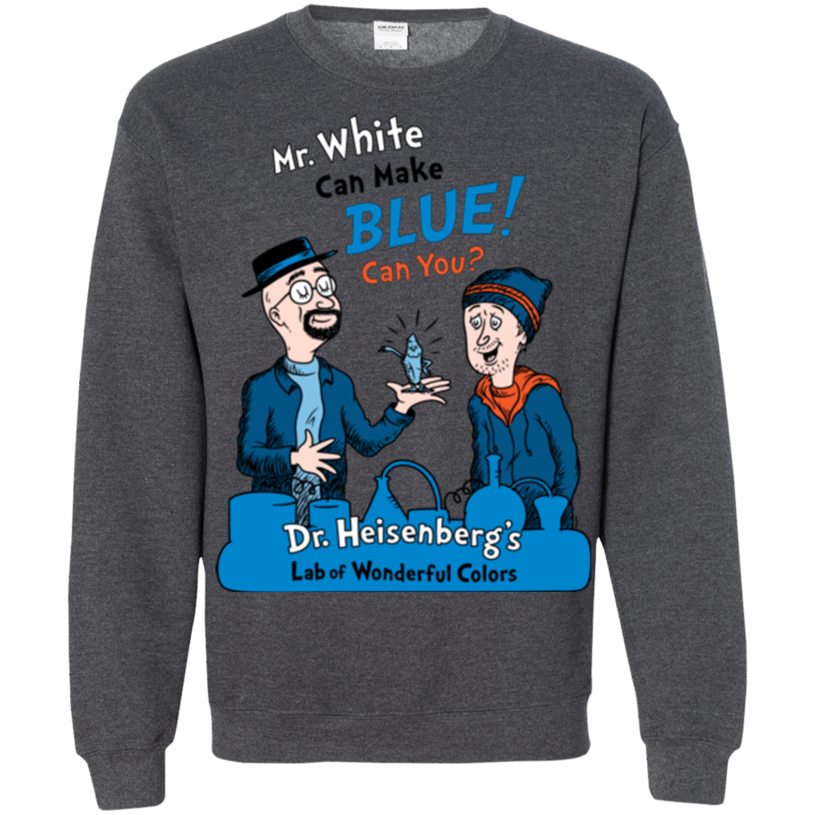 Sweatshirts Dark Heather / Small Mr White Crewneck Sweatshirt