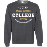 Sweatshirts Dark Heather / Small Muggle Quidditch Crewneck Sweatshirt