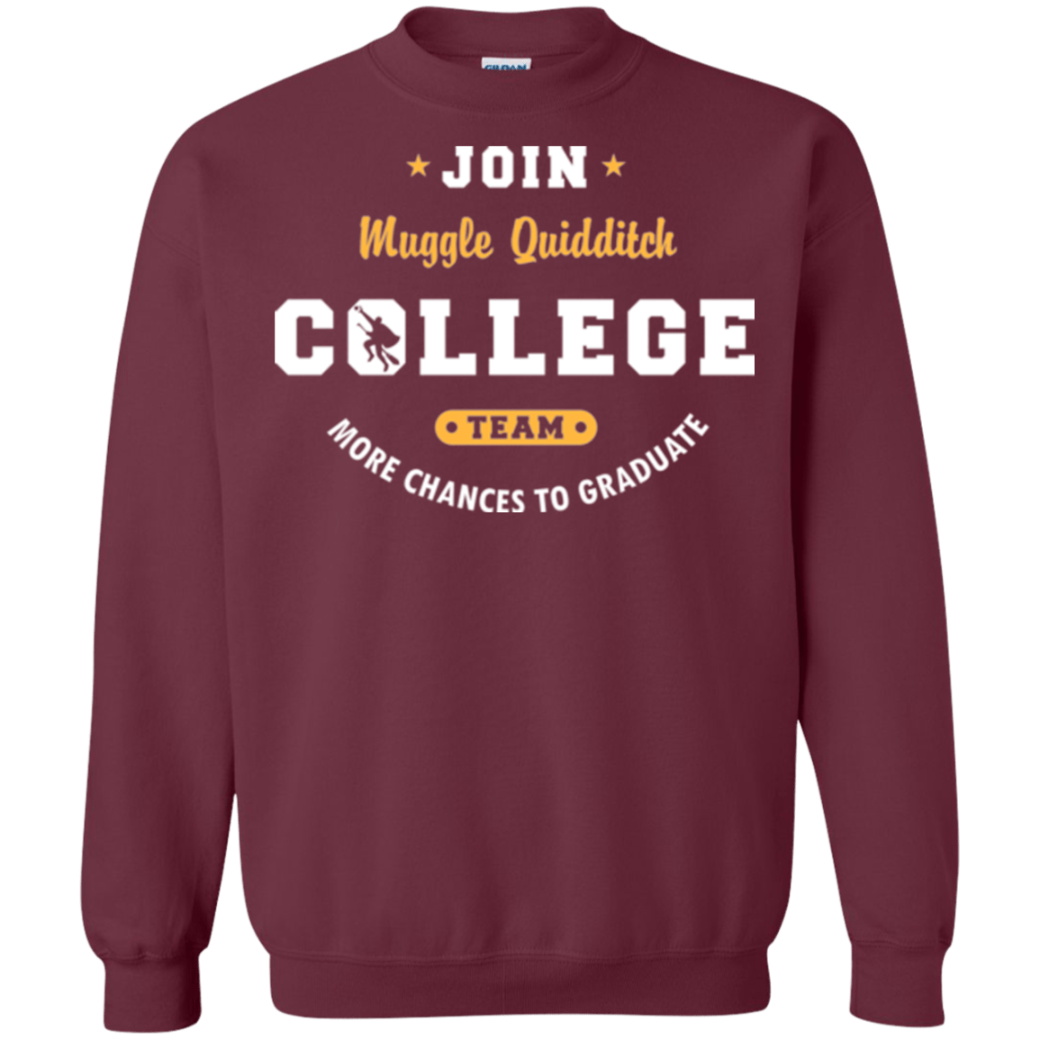 Sweatshirts Maroon / Small Muggle Quidditch Crewneck Sweatshirt