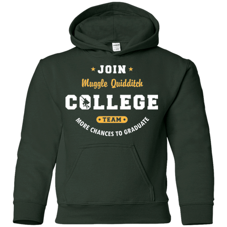 Sweatshirts Forest Green / YS Muggle Quidditch Youth Hoodie