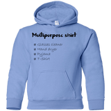 Sweatshirts Carolina Blue / YS Multipurpose Shirt Youth Hoodie