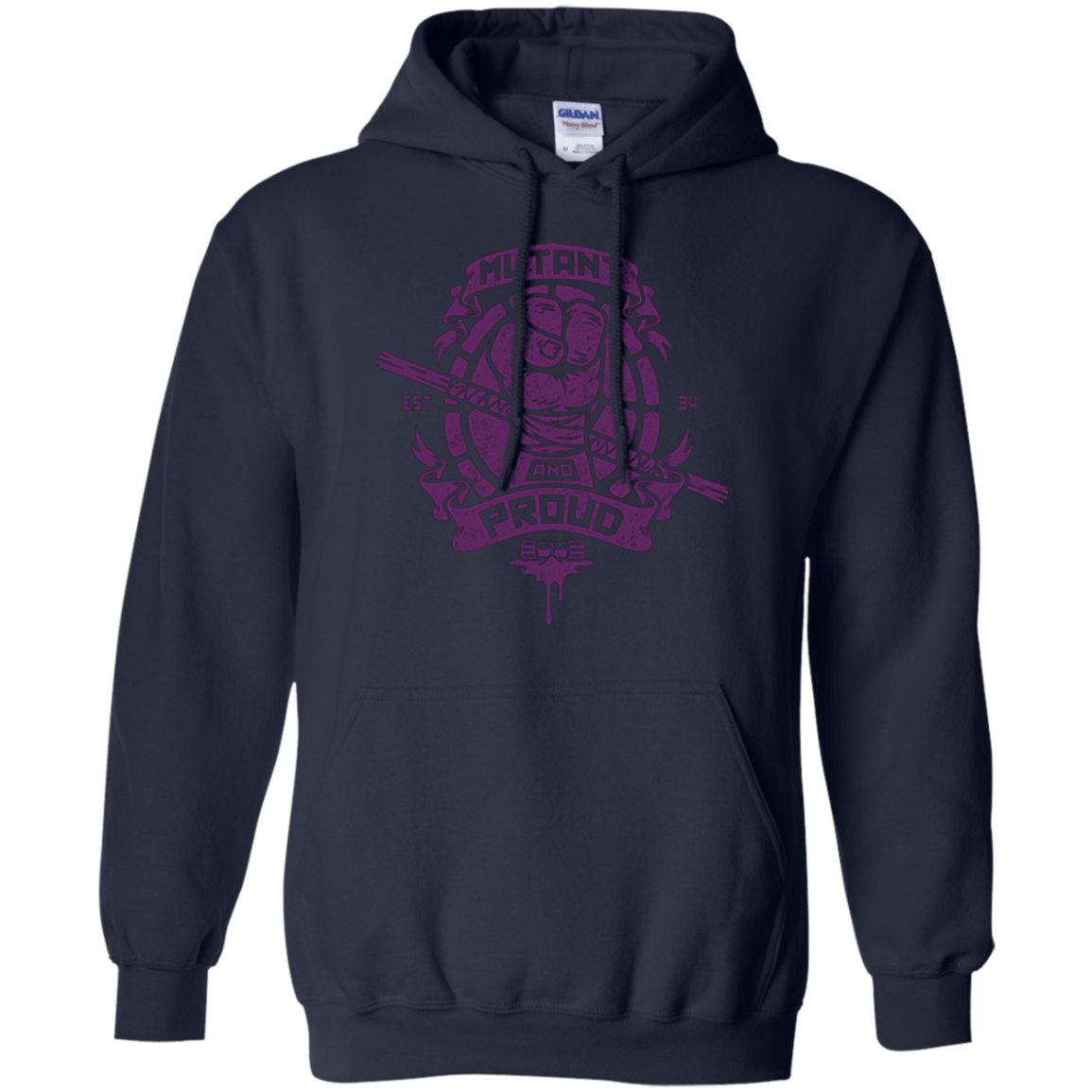 Sweatshirts Navy / Small Mutant and Proud Donny Pullover Hoodie