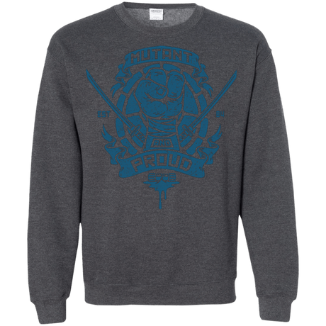 Sweatshirts Dark Heather / Small Mutant and Proud Leo Crewneck Sweatshirt
