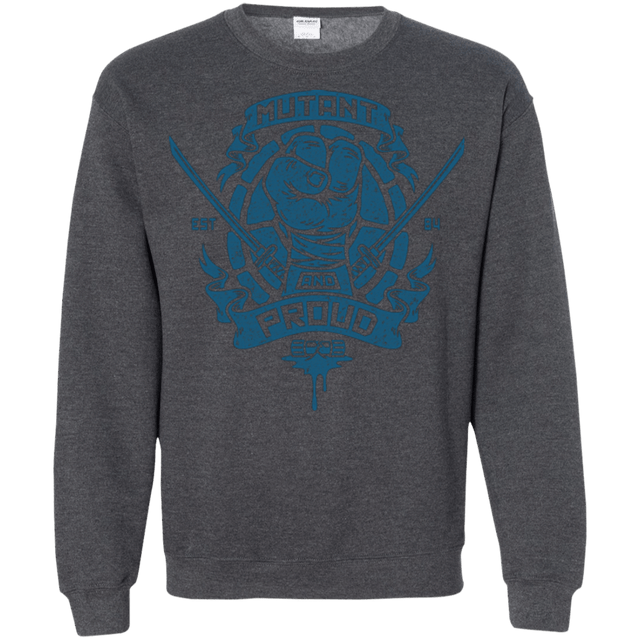 Sweatshirts Dark Heather / Small Mutant and Proud Leo Crewneck Sweatshirt
