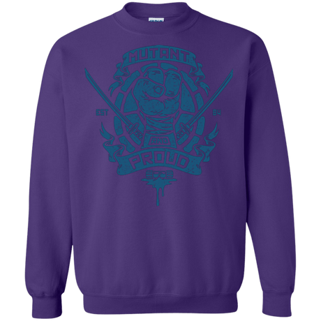 Sweatshirts Purple / Small Mutant and Proud Leo Crewneck Sweatshirt