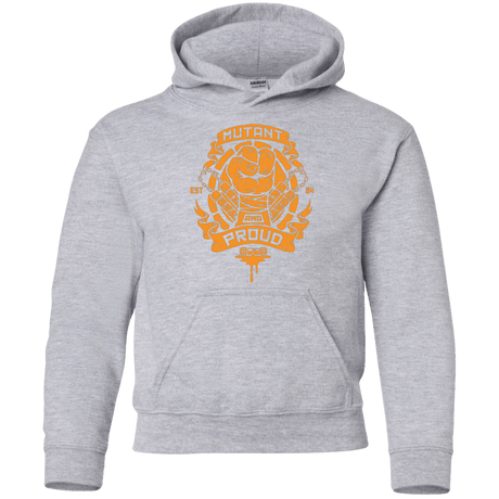 Sweatshirts Sport Grey / YS Mutant and Proud Mikey Youth Hoodie