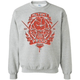 Sweatshirts Sport Grey / Small Mutant and Proud Raph Crewneck Sweatshirt
