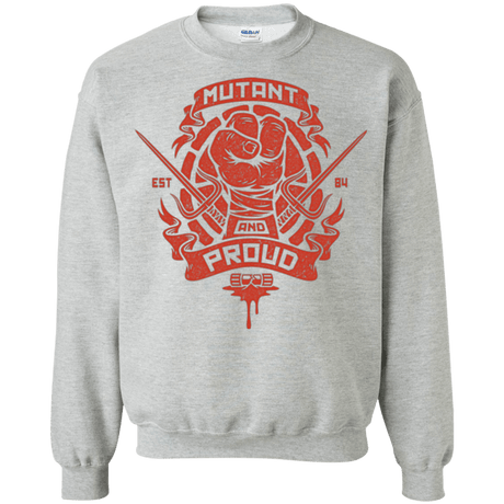 Sweatshirts Sport Grey / Small Mutant and Proud Raph Crewneck Sweatshirt