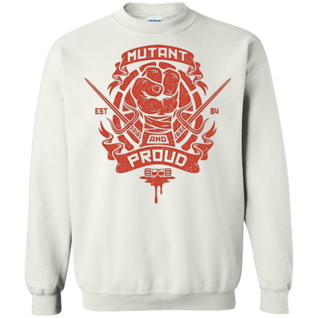 Sweatshirts White / Small Mutant and Proud Raph Crewneck Sweatshirt